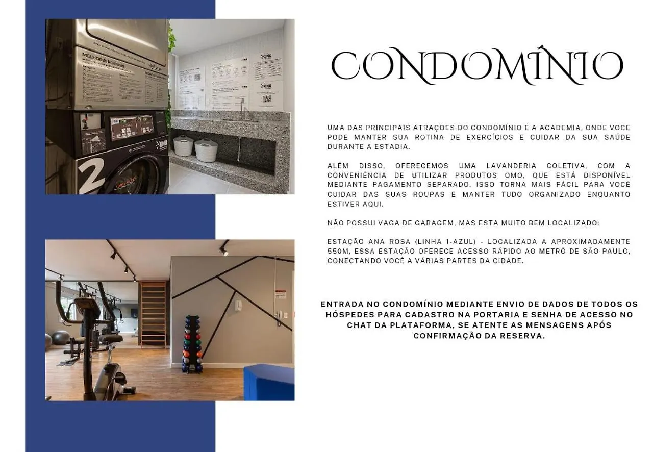 Apartment Easy Star - Lindo Studio Prox.Metro Ana Rosa - Ln02H Sao Paulo